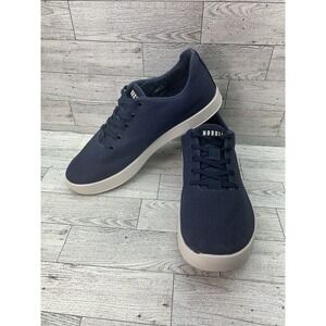Nobull Canvas Trainers Mens 9.5 Blue Fabric Workout Athletic‎ Gym Shoes Sneakers